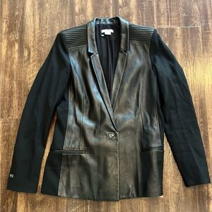 Helmut Lang One-Button Lamb Leather Jacket size 4